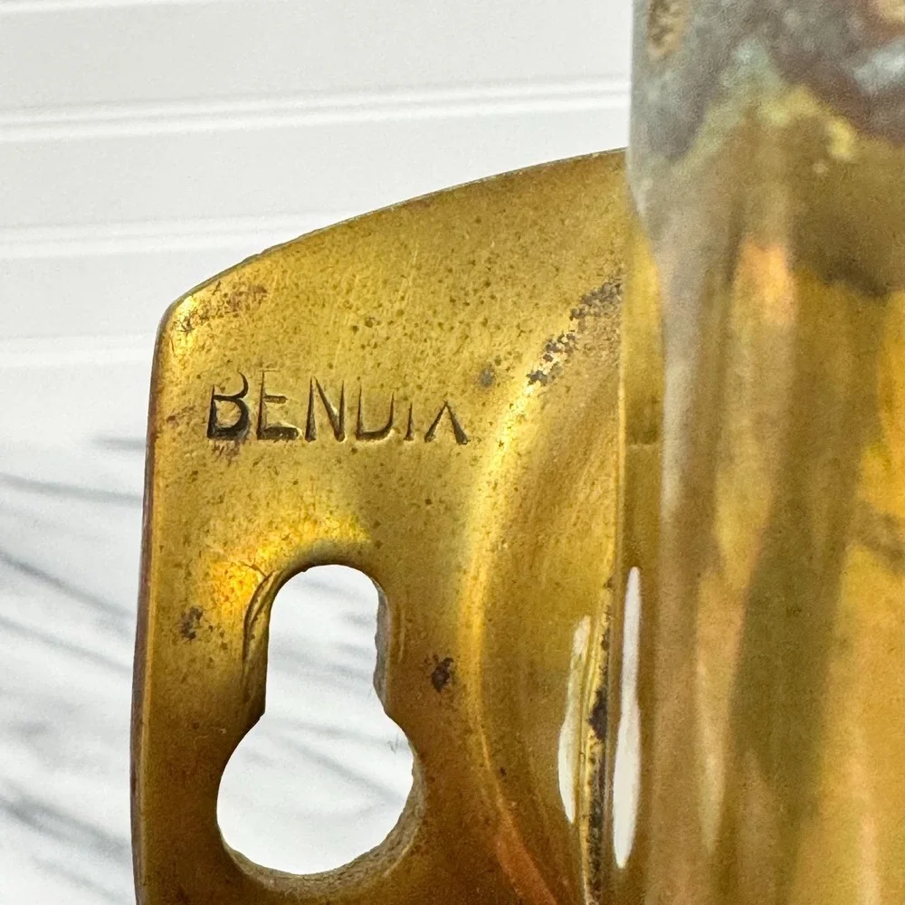 Vintage Bendix Brass Oil Lamp: Early Auto/Nautical Carriage Light